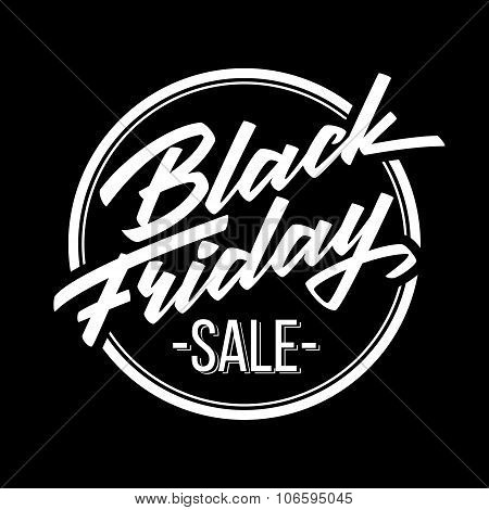 Black Friday Sale Lettering Badge