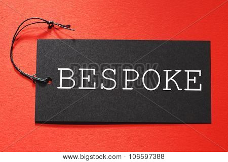 Bespoke Text On A Black Tag