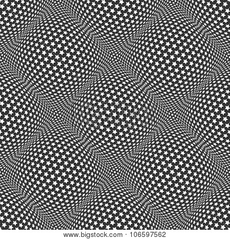 Stars pattern. Seamless texture. Vector art.