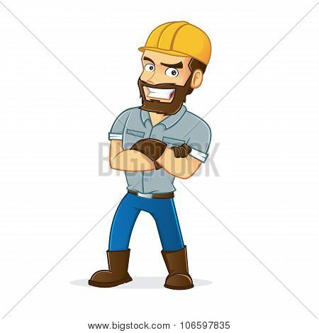 Miner folding hand
