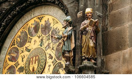 The astronomical clock, or Prague orloj is a medieval clock in P
