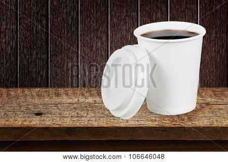Paper isolated cup sleeve bar white shop