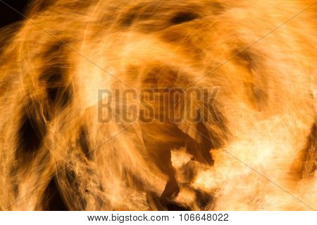 shadow of a man on fire