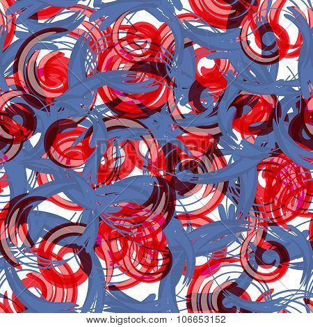 Abstract Psychedelic Art Background. Vector Illustration. Seamle