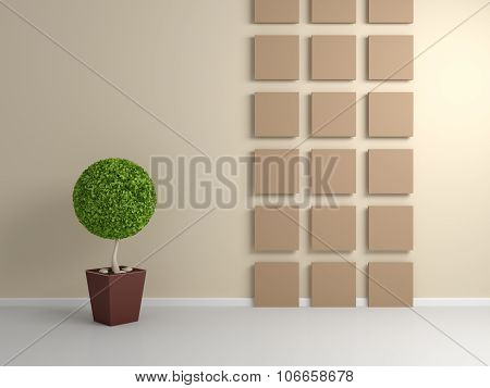 Modern interior composition