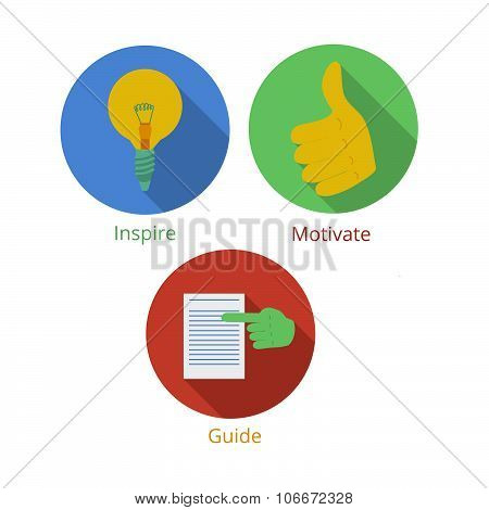 Project manager responsibilities icons