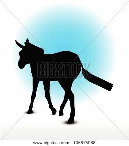 Donkey Silhouette