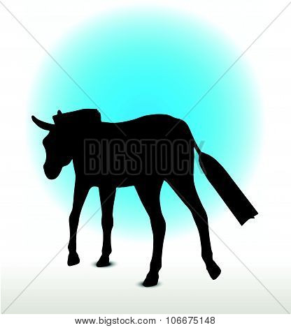 Donkey Silhouette