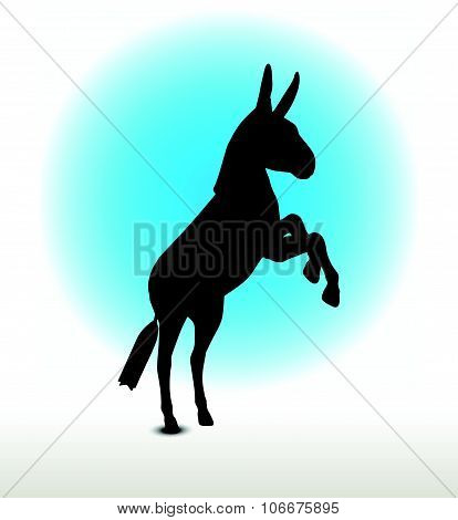 Donkey Silhouette