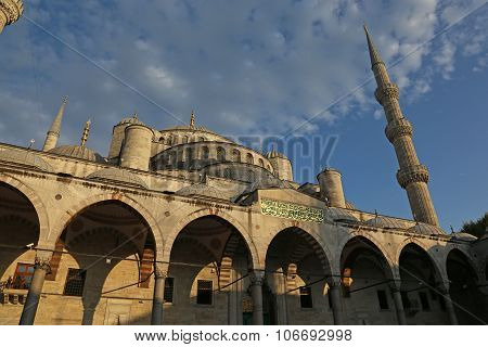 Blue Mosque in Golden Light