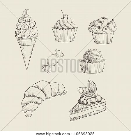 Hand drawn sweets