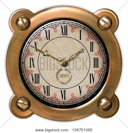 Ancient clock ector