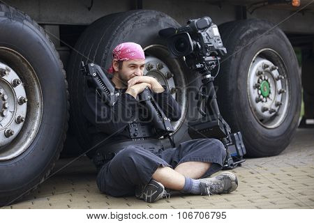 Cameraman And Steadicam