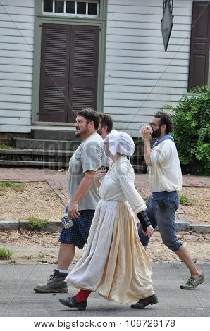 WILLIAMSBURG, VA - SEP 6: Colonial Williamsburg in Virginia, as seen on Sep 6, 2015. Colonial Williamsburg is a living-history museum with exhibits of restored or re-created buildings.