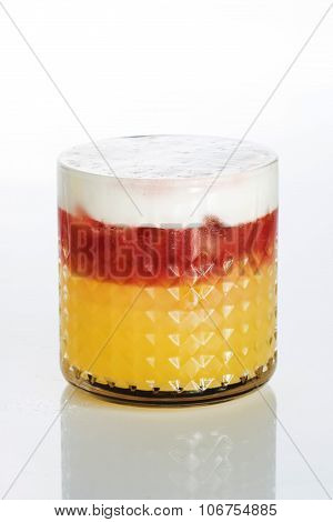 Orange cocktail cutout, isolated on white background