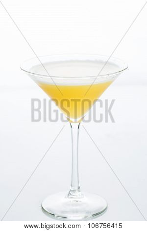Orange cocktail cutout, isolated on white background