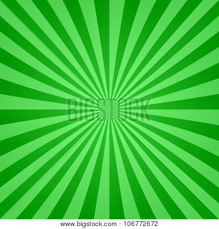 Green ray burst design background