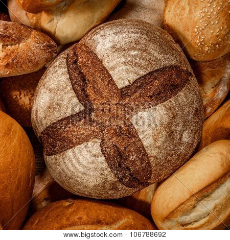 Breads and baked goods close-up
