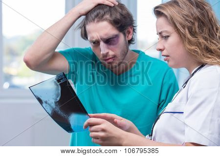 Hospital Patient After Accident