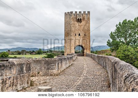 Medieval Stone Bridge In Frias, Spain
