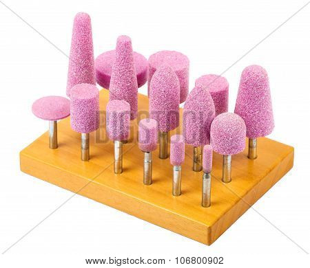 Abrasive Wheels Isolated On A White Background