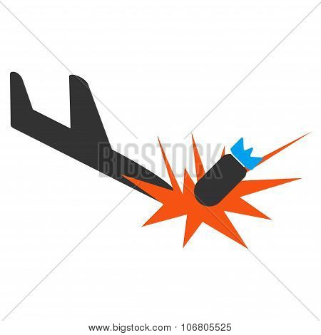 Aircraft Bomb Explosion Icon