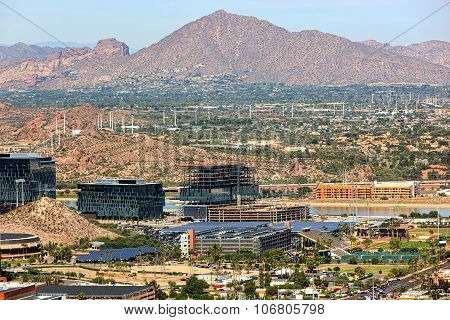 Camelback Mountain From Tempe, Arizona