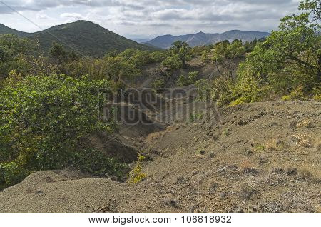 Gullies In The Crimean Mountains.