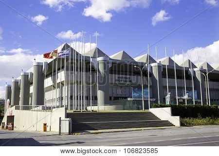Exterior View Of Abdi Ipekci Arena Located In The Zeytinburnu District of Istanbul, Turkey