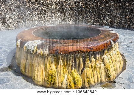 Hot Springs Pool At Raksawarin Public Park In Ranong, Thailand