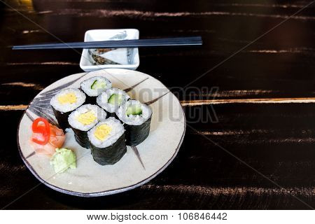 Sushi Egg And Cucumber