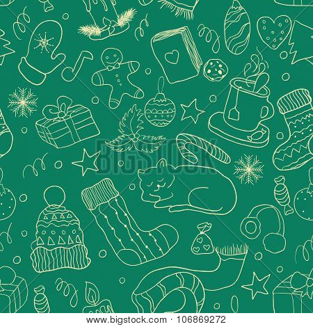 Winter doodle collection.