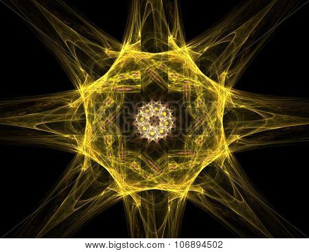 Abstract Lens Flare Space Or Time Travel Concept Background