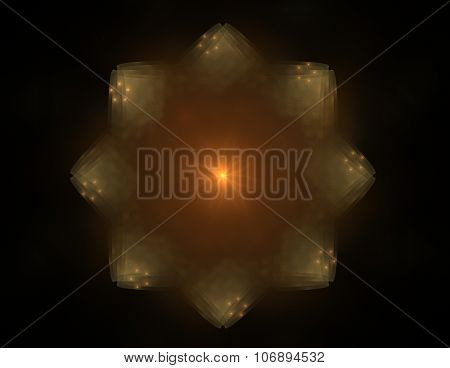 Abstract Lens Flare Space Or Time Travel Concept Background