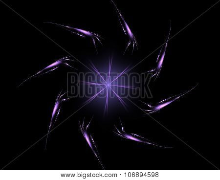 Abstract Lens Flare Space Or Time Travel Concept Background