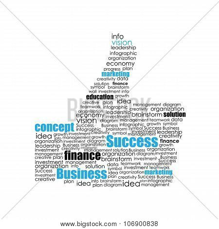Success Hand Sign Vector Illustration