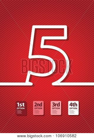 a red number background