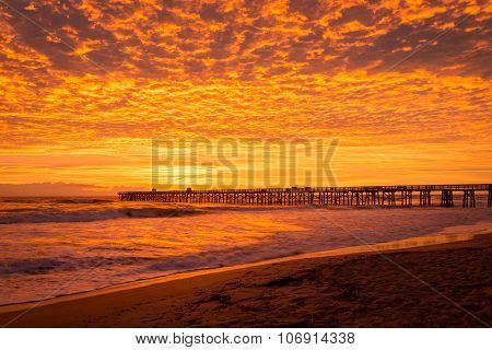 Sunrise Over The Pier