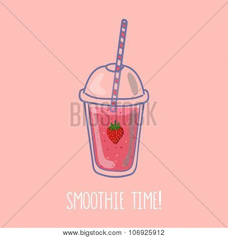 Smoothie time Strawberry