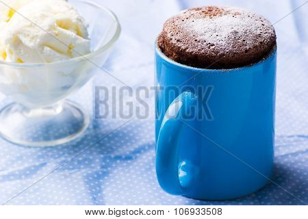 Mug Cake Prepared In Microwave