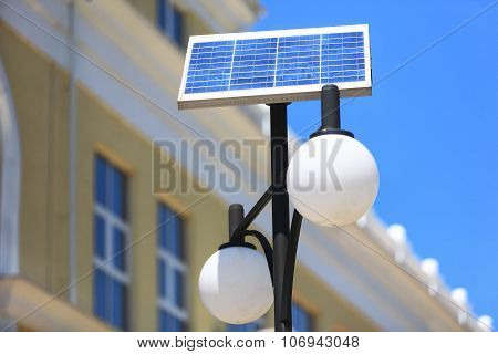Street Lantern On The Solar Battery