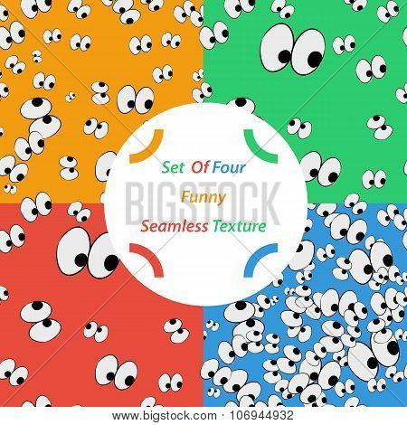 Set of funny seamless pattern