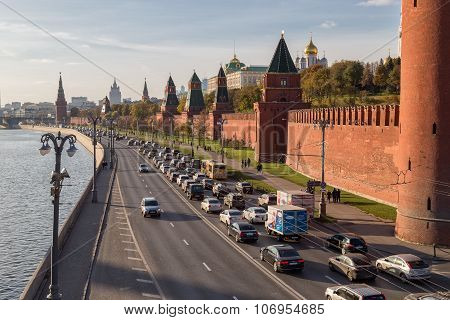 Kremlevskaya Embankment, Moscow, Russia