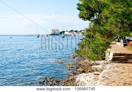 Porec, Istria, Croatia On A Hot Sunny Day