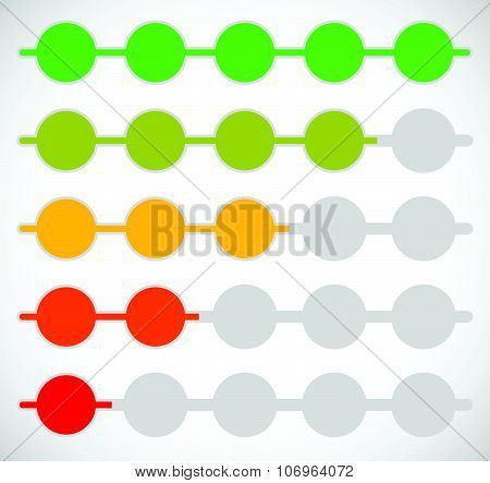 Horizontal Progress, Loading Bars. Steps, Phases, Progression.