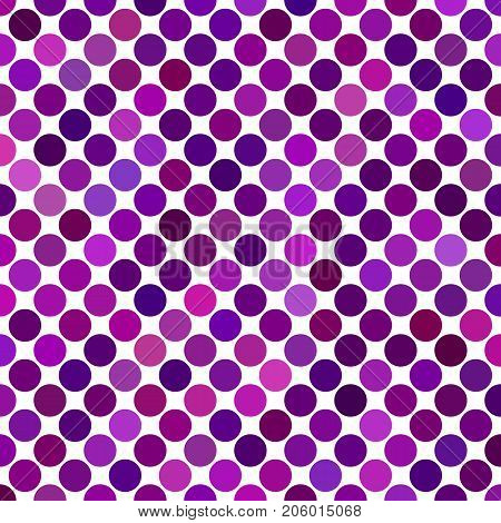 Color abstract dot pattern background - geometric vector graphic from purple circles