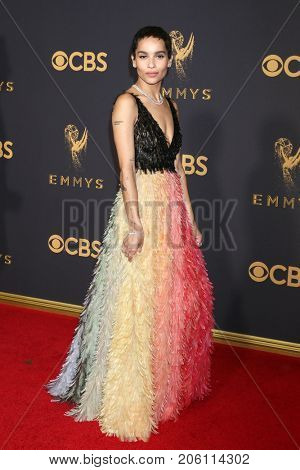 LOS ANGELES - SEP 17:  Zoe Kravitz at the 69th Primetime Emmy Awards - Arrivals at the Microsoft Theater on September 17, 2017 in Los Angeles, CA