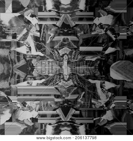 Psychedelic distorted background