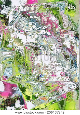 Psychedelic distorted background