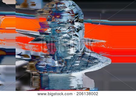 Psychedelic distorted background